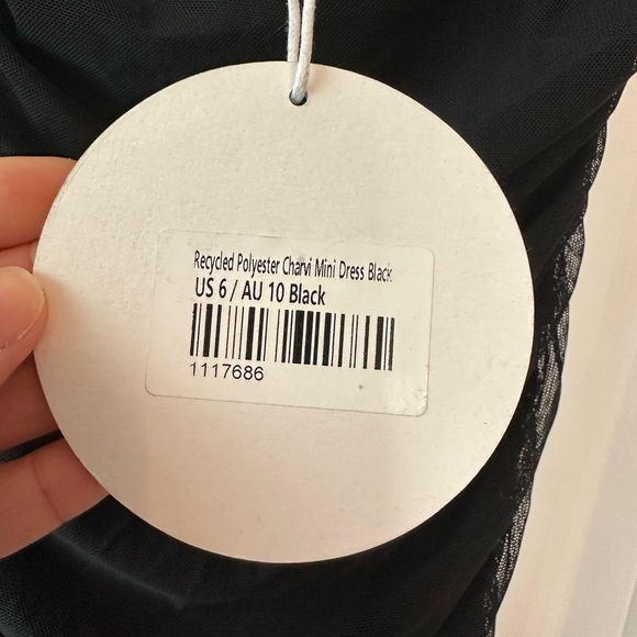 Princess Polly Charvi Mini Dress Black NWT (Size 6) - Picture 8 of 10